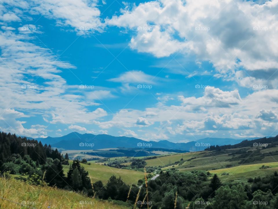 beautiful nature of Slovakia in summer