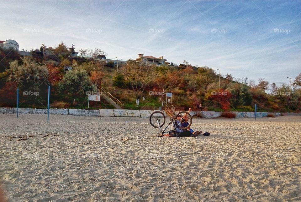 cyclist's rest отдых велосипедиста