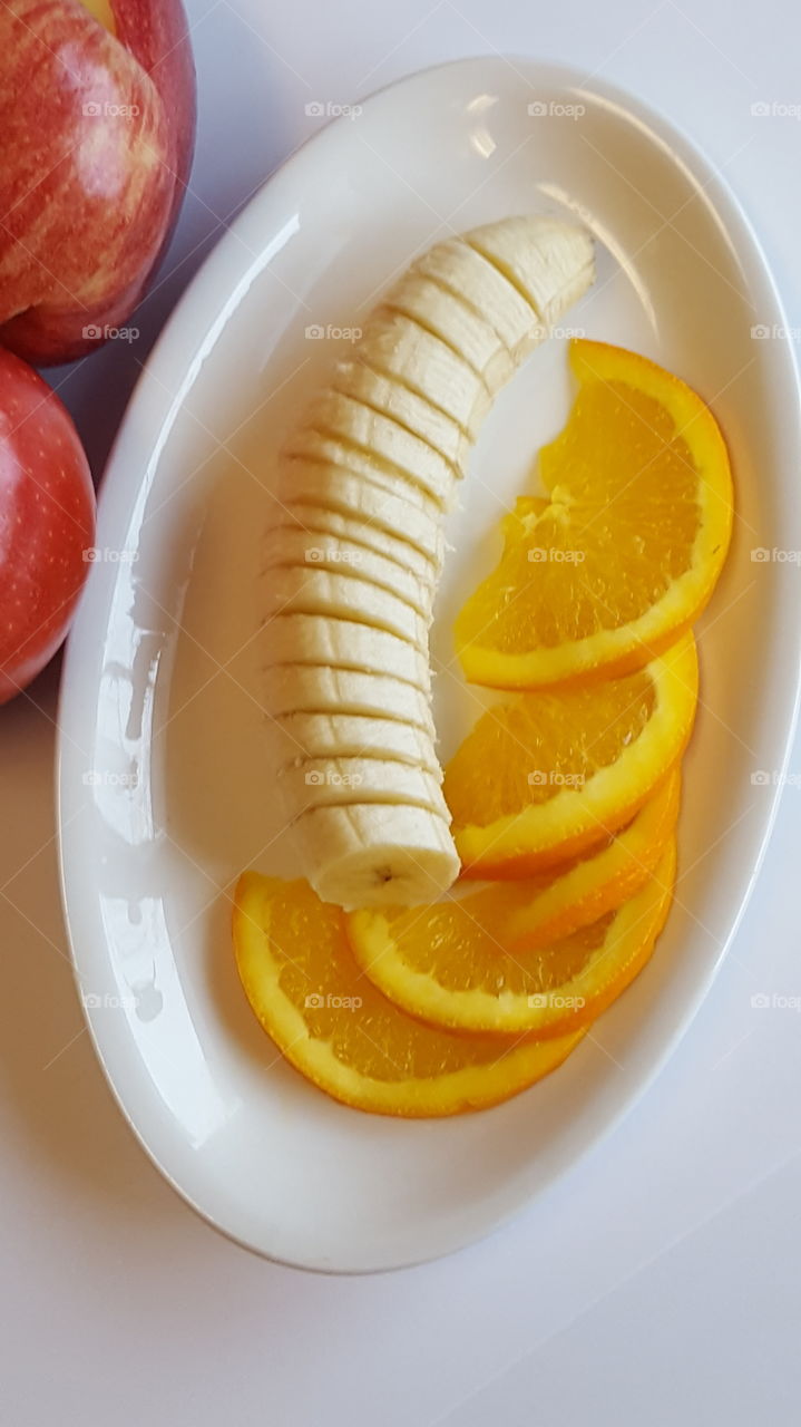 sliced banana