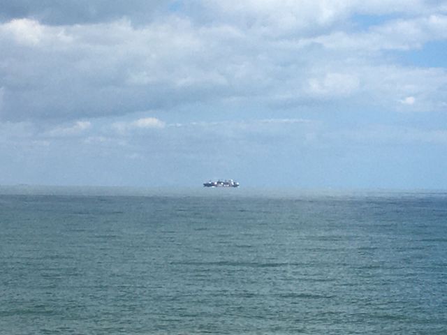 A boat in the mist