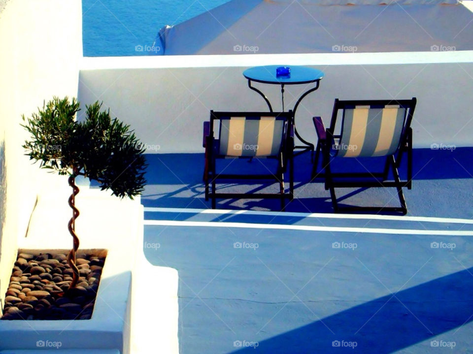 Cafe in Thira