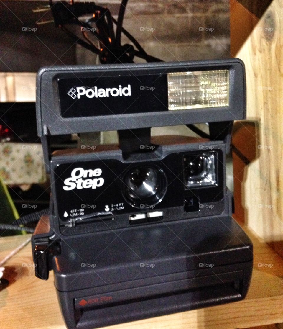 Polaroid camera. Equipment