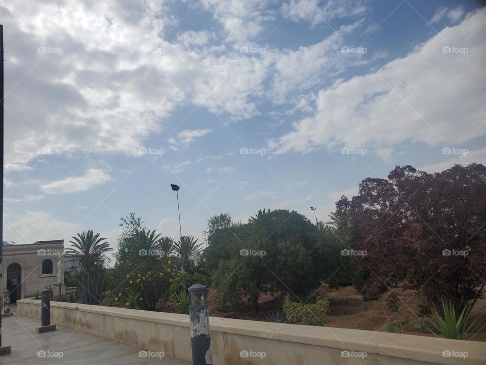 Glory be to God, the magnificent and picturesque view and the natural green trees are a view that is nothing more wonderful than it