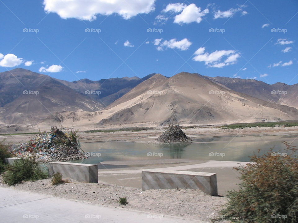 water burial in the Yarlung tsanto river 