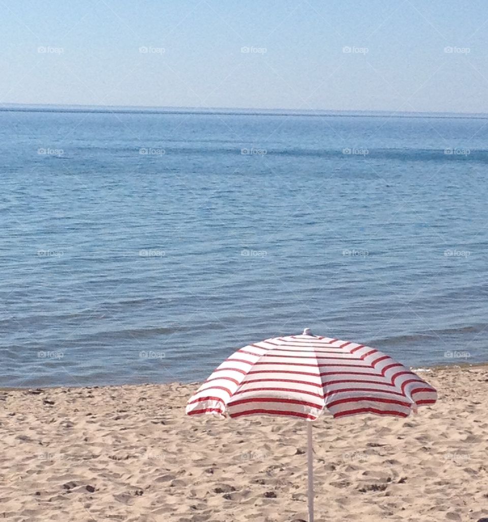 Parasol on beach