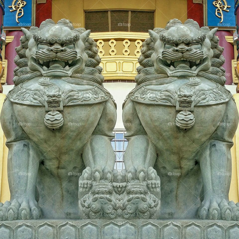 Guardians of Buddha's temple