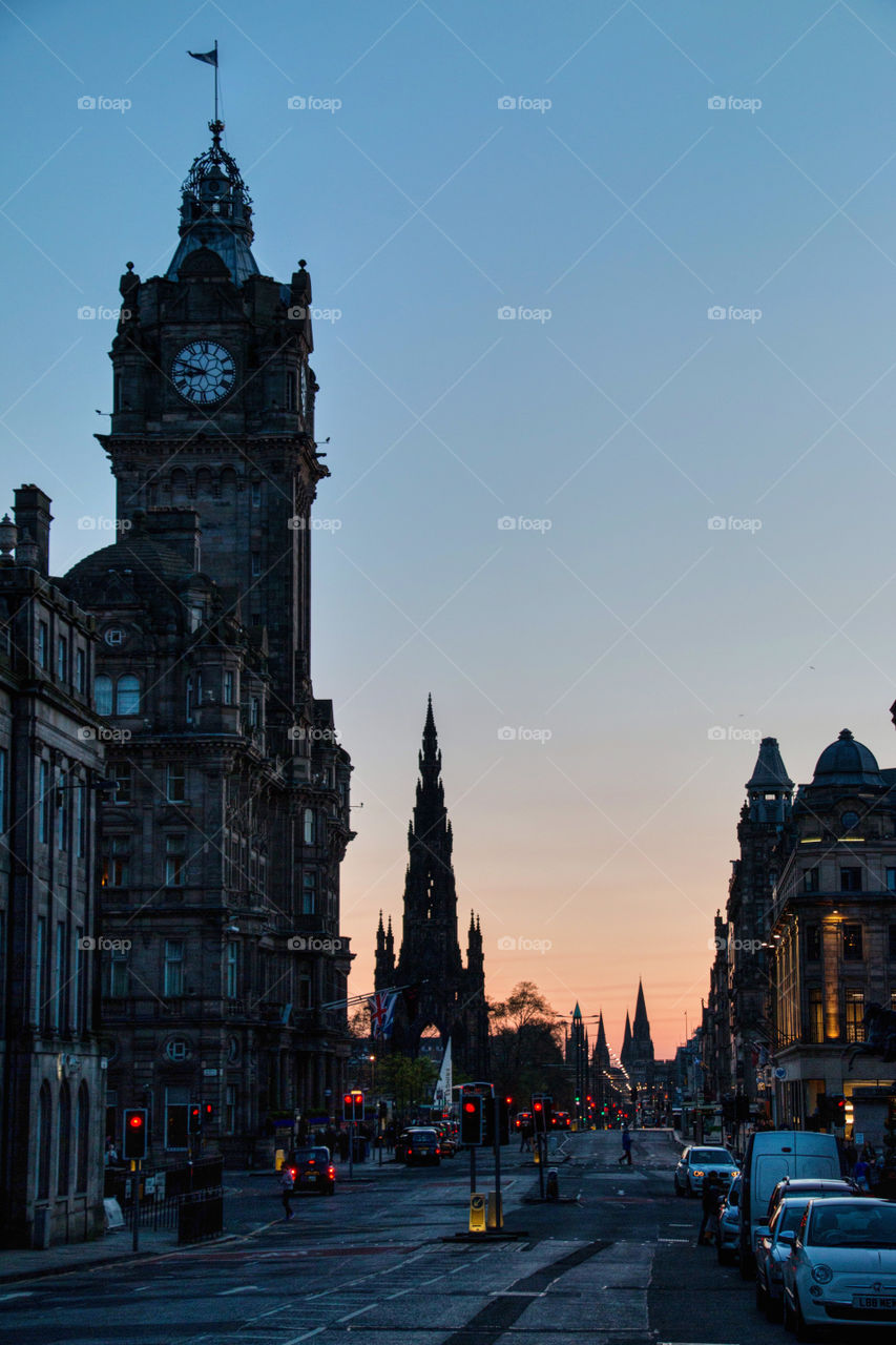 Edinburgh at night