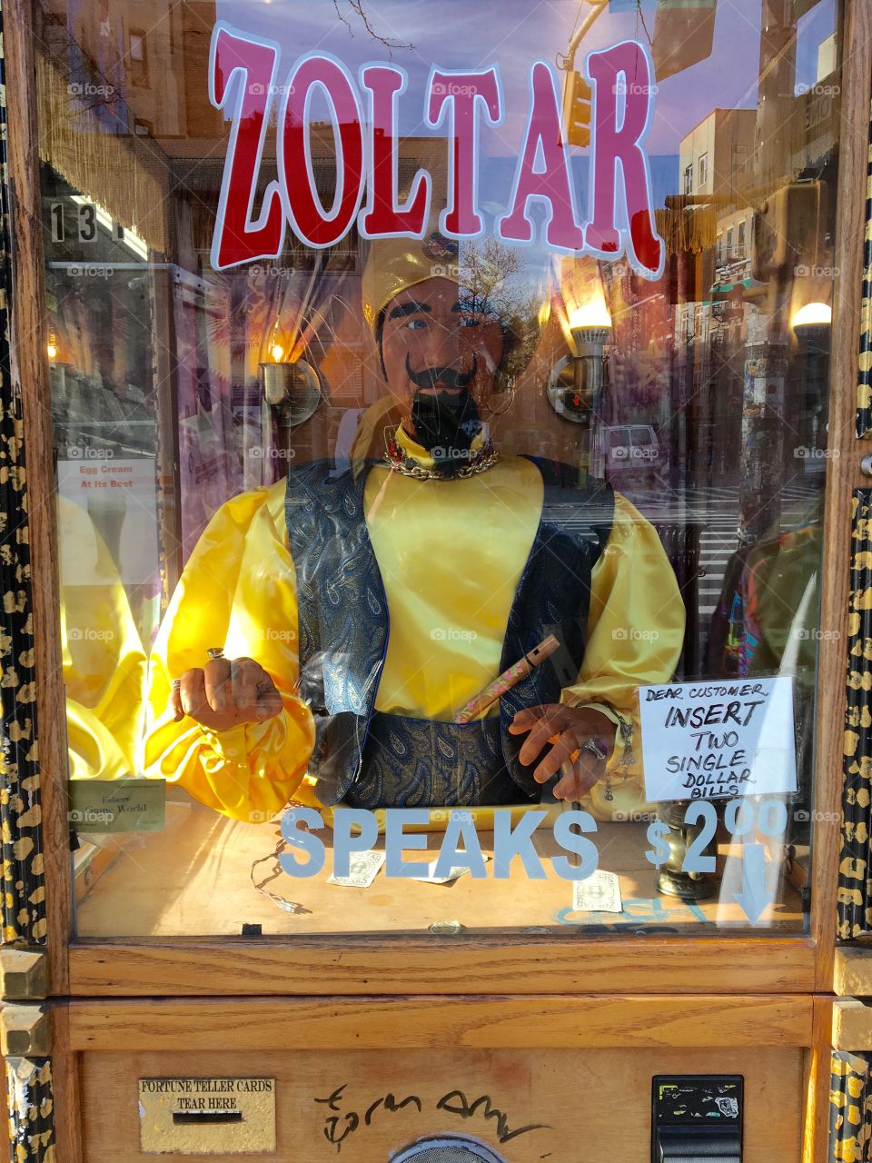 Zoltar on the street on st marks 