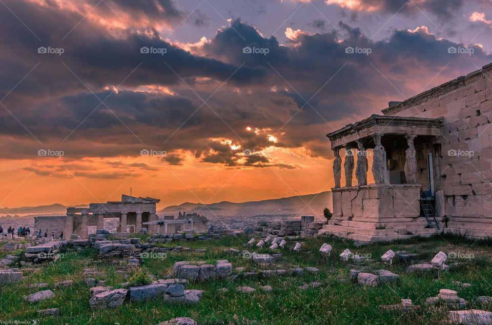 Sunset in Acropolis