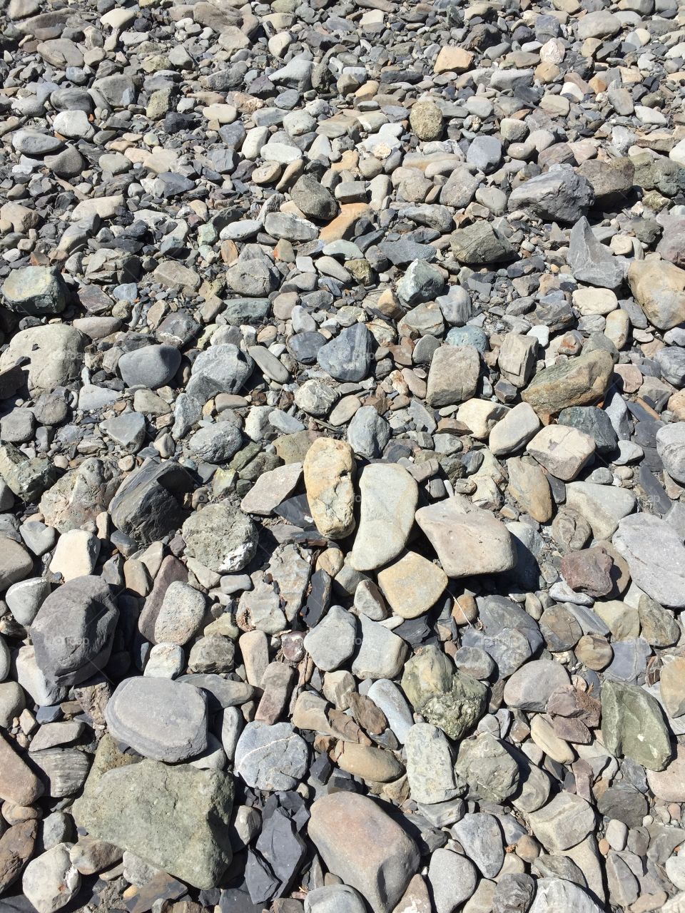 Camping, rocks, pebbles ground, stones, patterns, grays