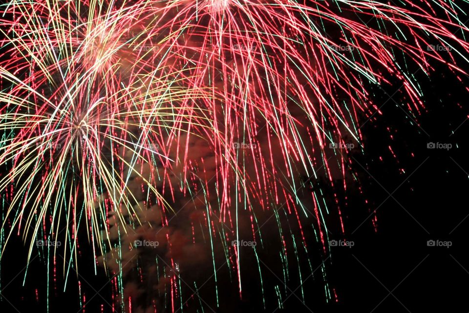 Time Exposure Fireworks