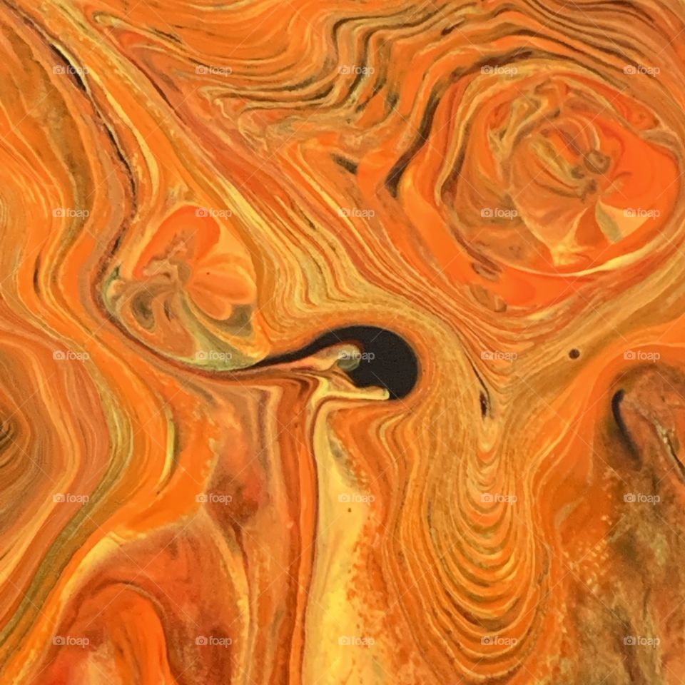 Acrylic pour abstract art 