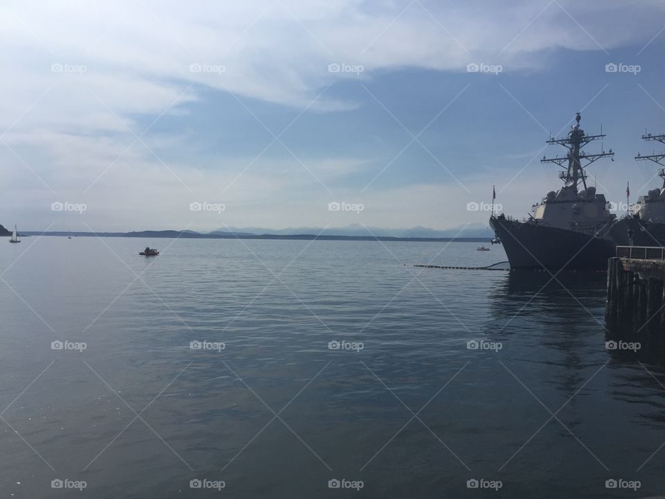Navy ship in Seattle