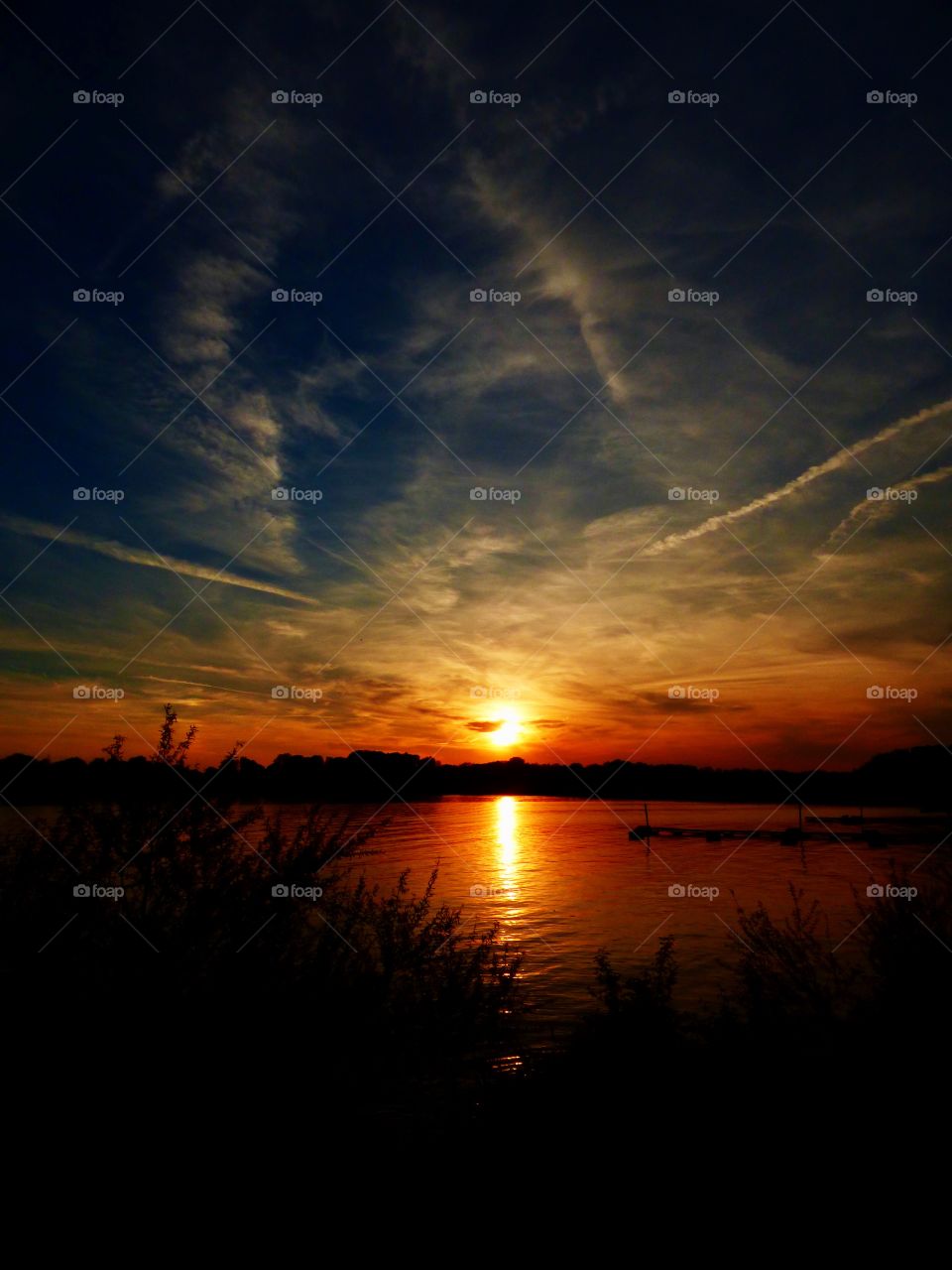 Beautiful sundown in Indiana 