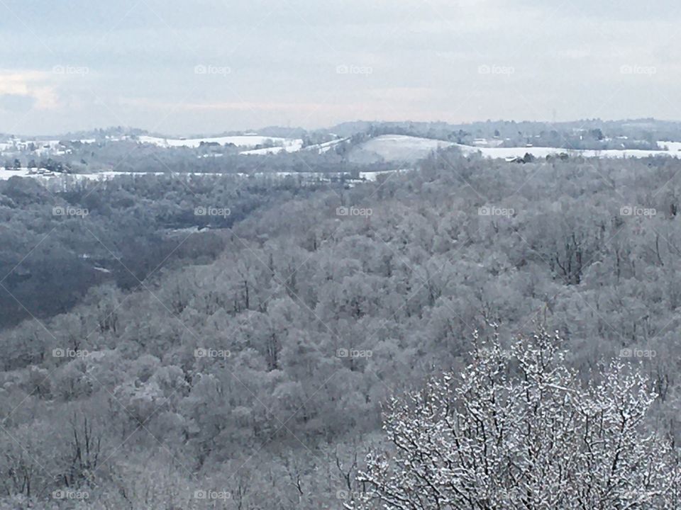 Snowy Ohio Valley