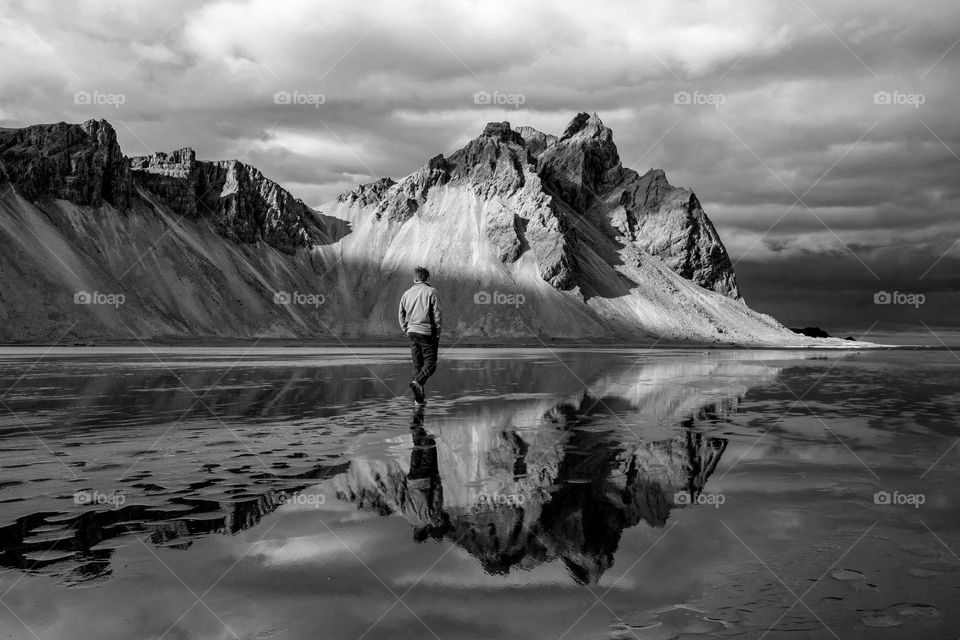 Reflection in Black and White 