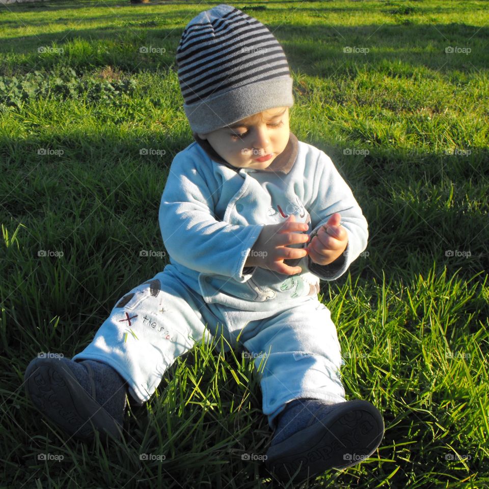 A kid playing it on park