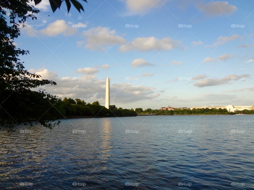 Washington Monument on left