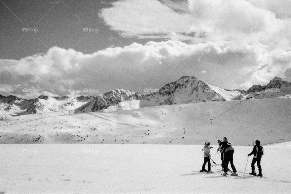 Analogue shot from snowboarding trip