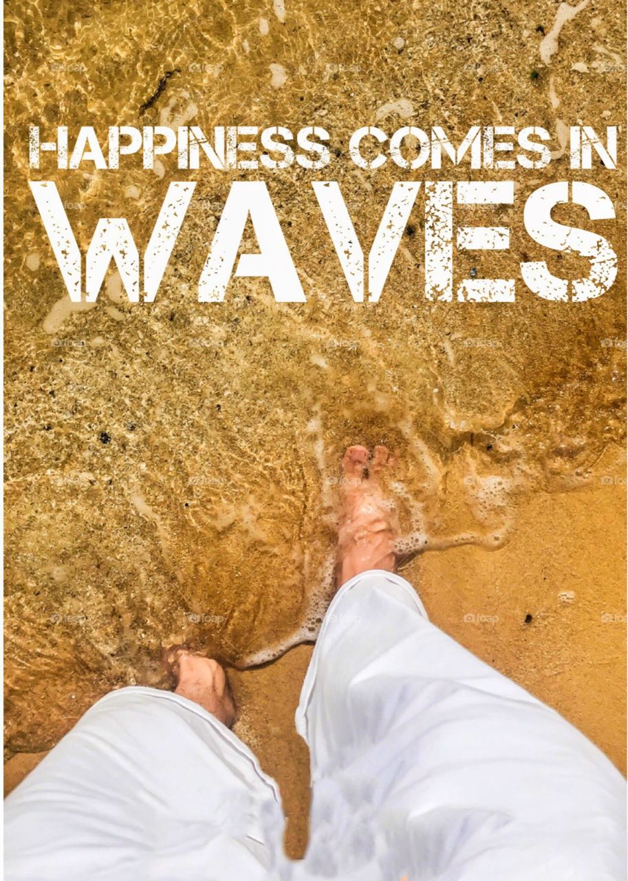 Small waves touching and feelings emotions and sunny weather with honey colored sands it’s so beautiful