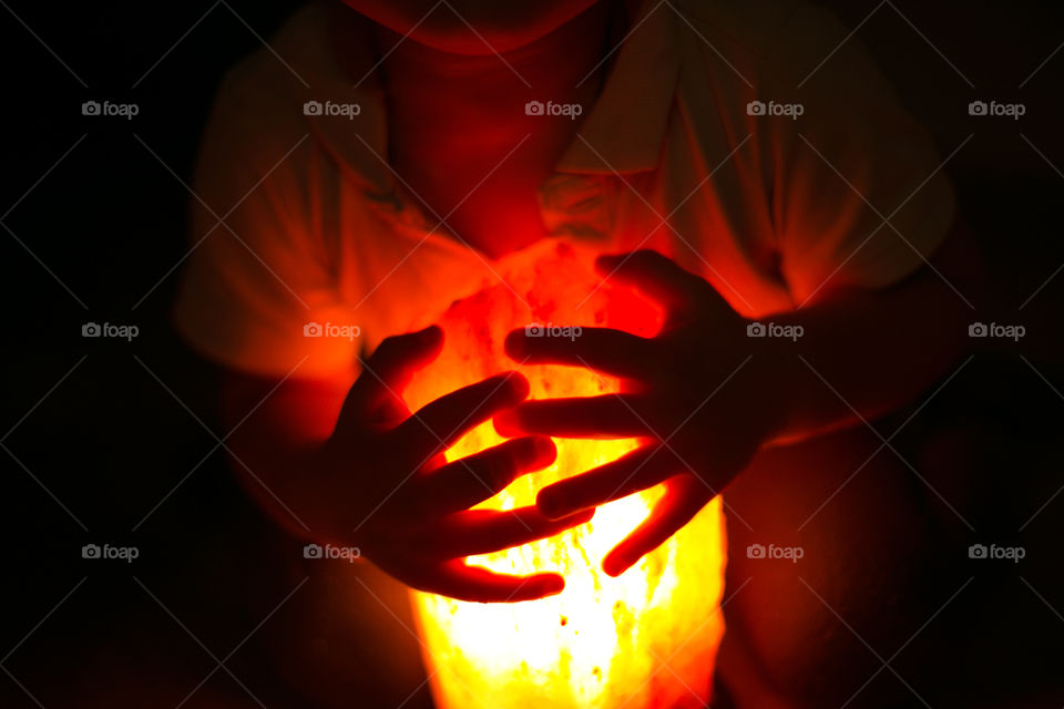 glowing hands