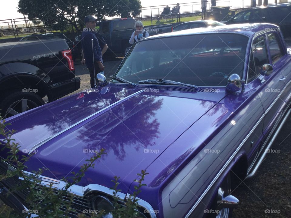 Vintage Purple car