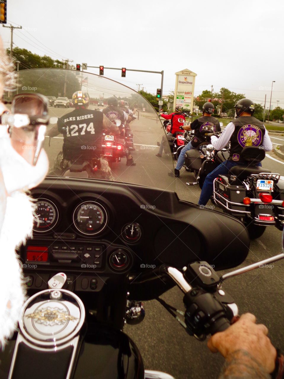 Start of Bike Run Cape Cod. As we started early in the a.m. on way to meet up with what would be over 1000 bikes in support of our Fallen Heroes.