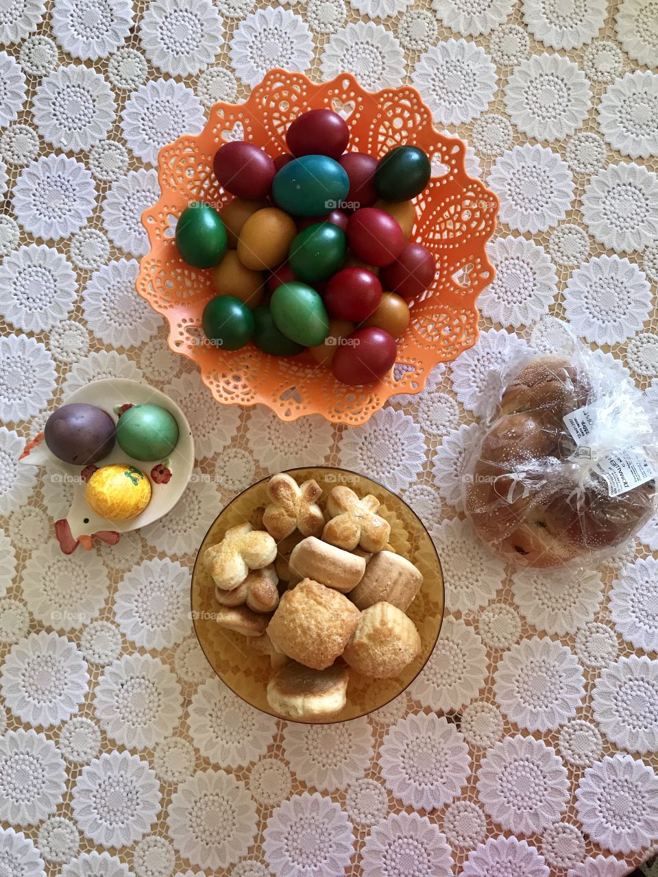Easter flat lay.