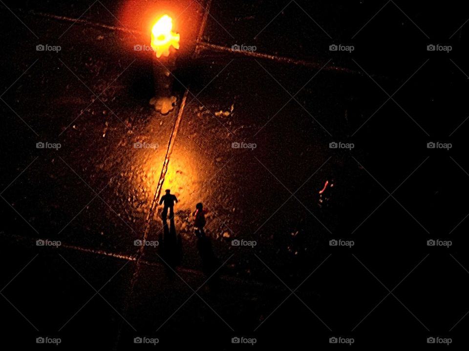 The world of Liliput, candle light