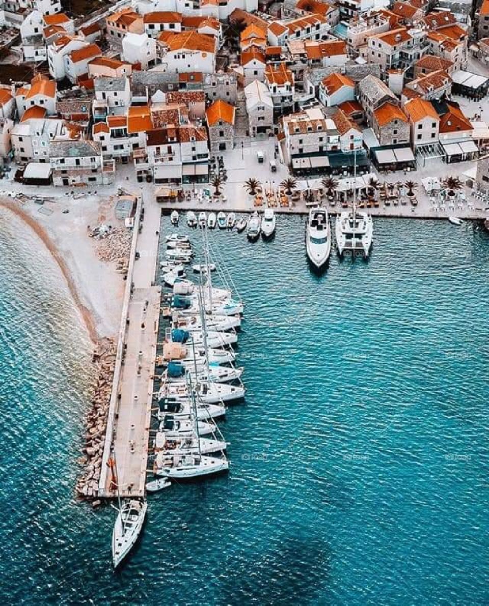 Primošten city from Croatia