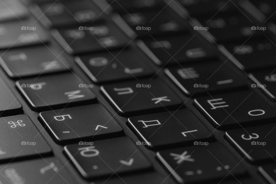 apple macbook keyboard black and white