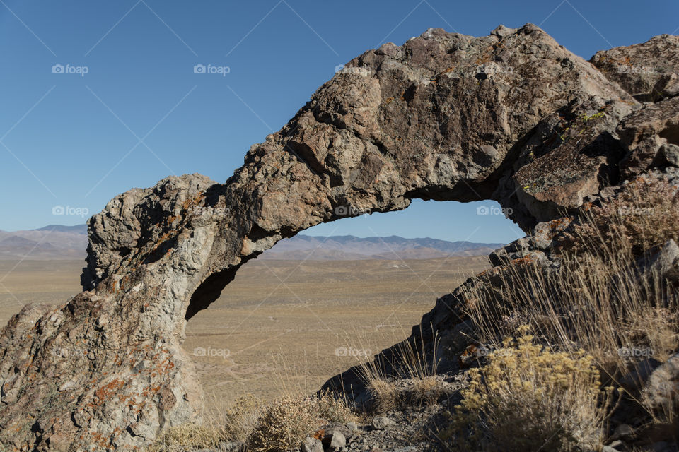 arch in the Nevada desert