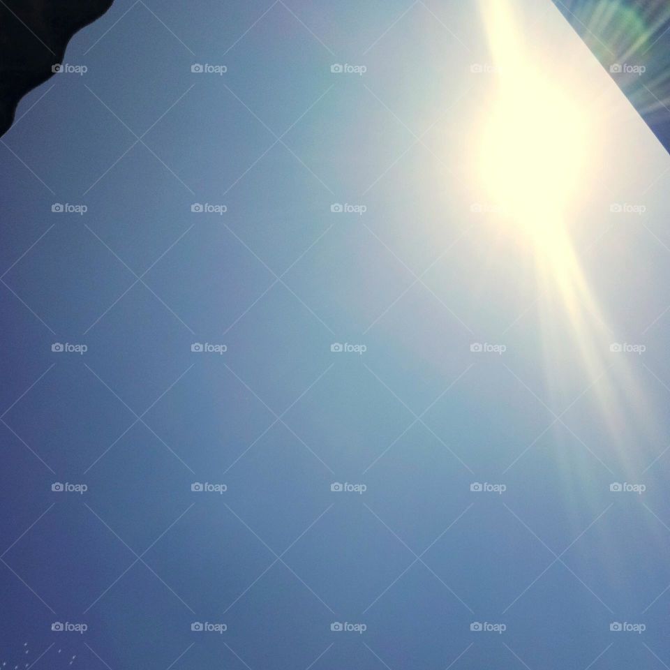 Blue Sky with sunlight