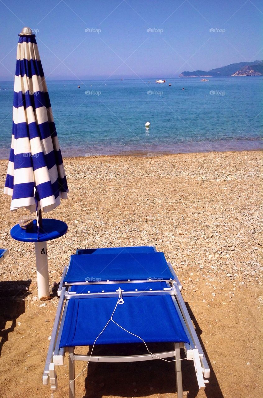 On the beach early morning