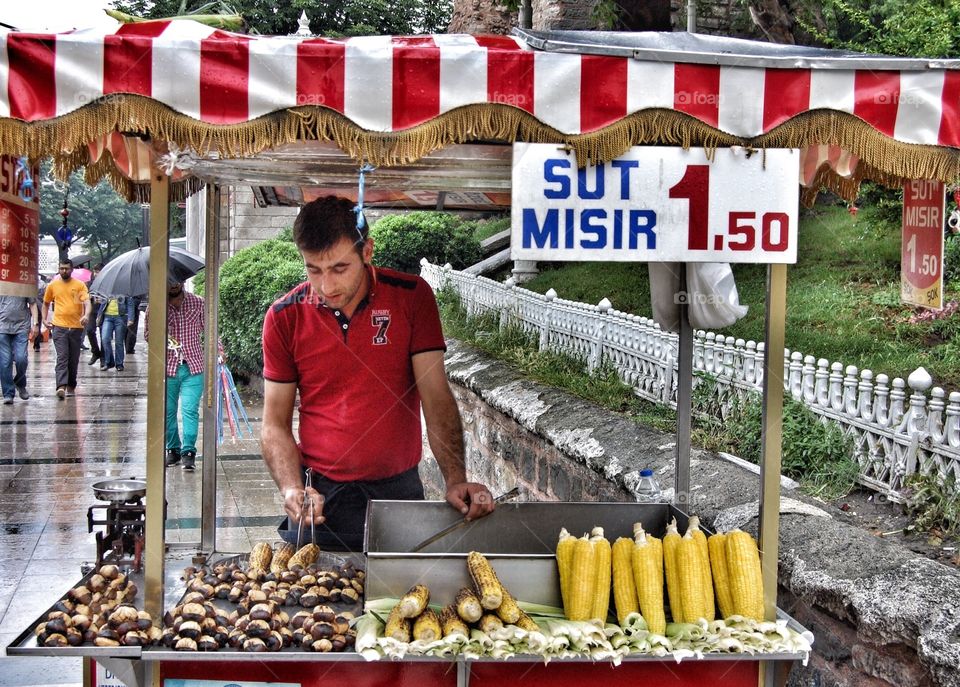 Street vendor--Istanbul, Turkey