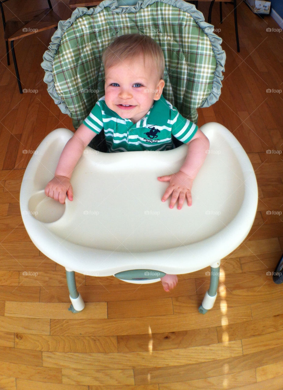 green happy chair baby by gene916