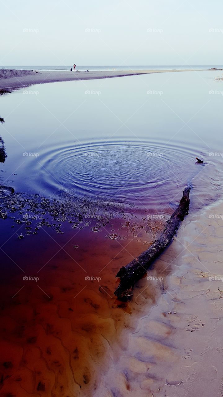 Famous beach in Poland - Dębki.
