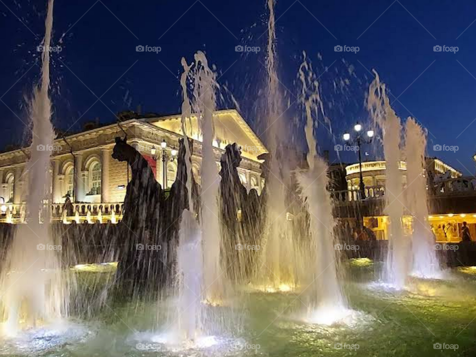 Фонтан в парке Москвы