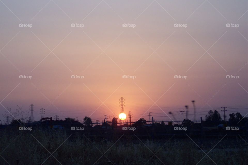 Sunset in New Jersey, USA