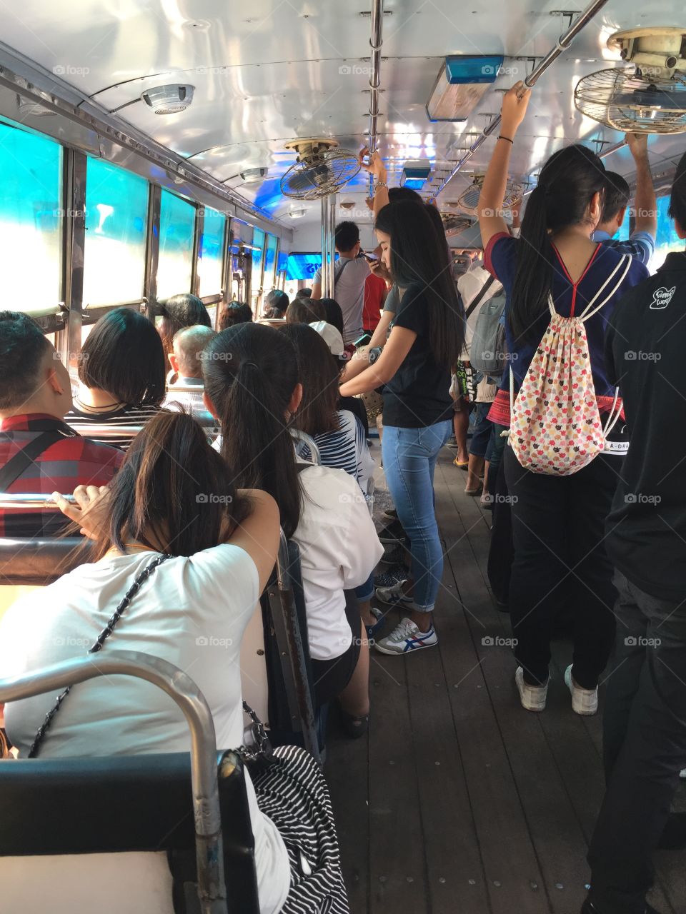 An incredibly hot bus journey in Bangkok
