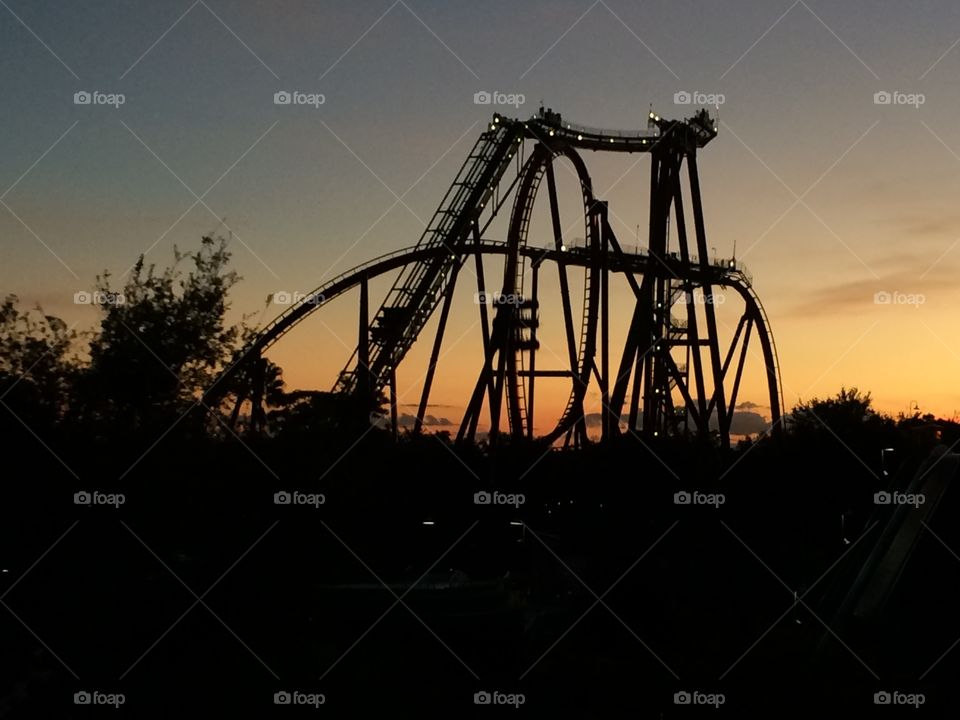 Coaster in the evening