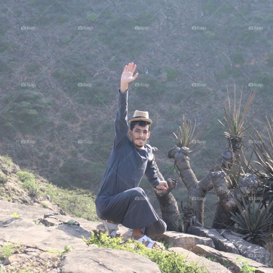 My brother amid the nature