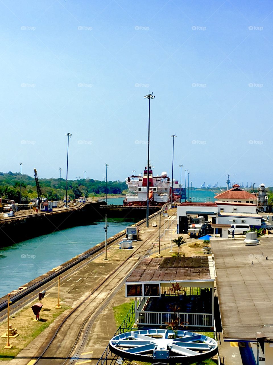 The Caribbean side of the Panama Canal