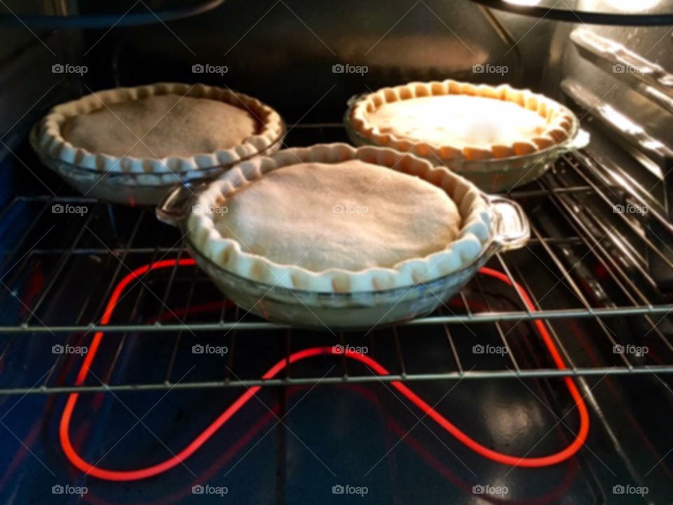 Baking pies