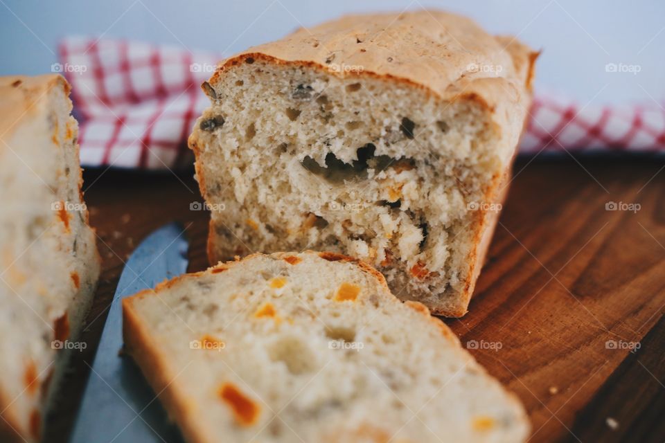 Newly baked bread 