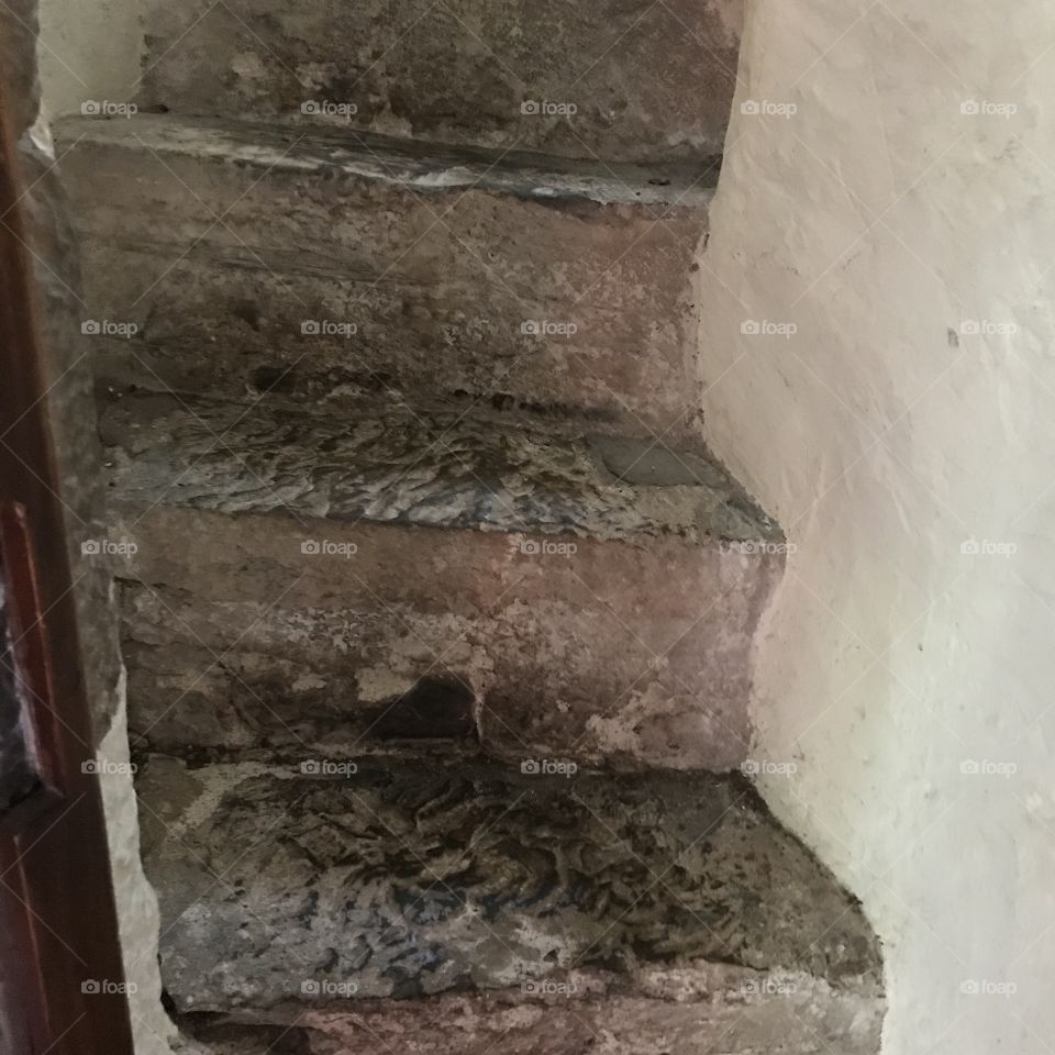 These tiny unique steps lead to the belfry of this lovely church in Porlock.