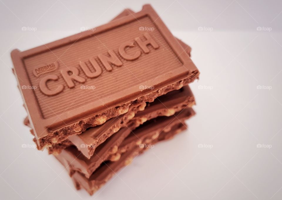 nestle crunch chocolate stack