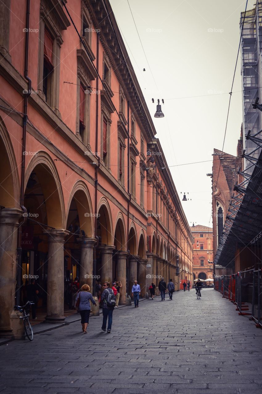View of buildings of bologna, italy