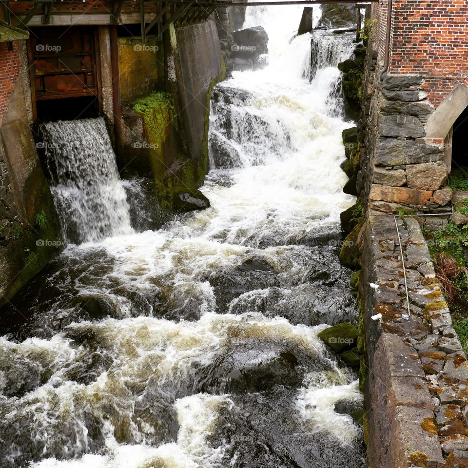 river waterfall