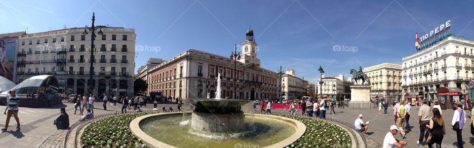 Panorama of Square in Seville
